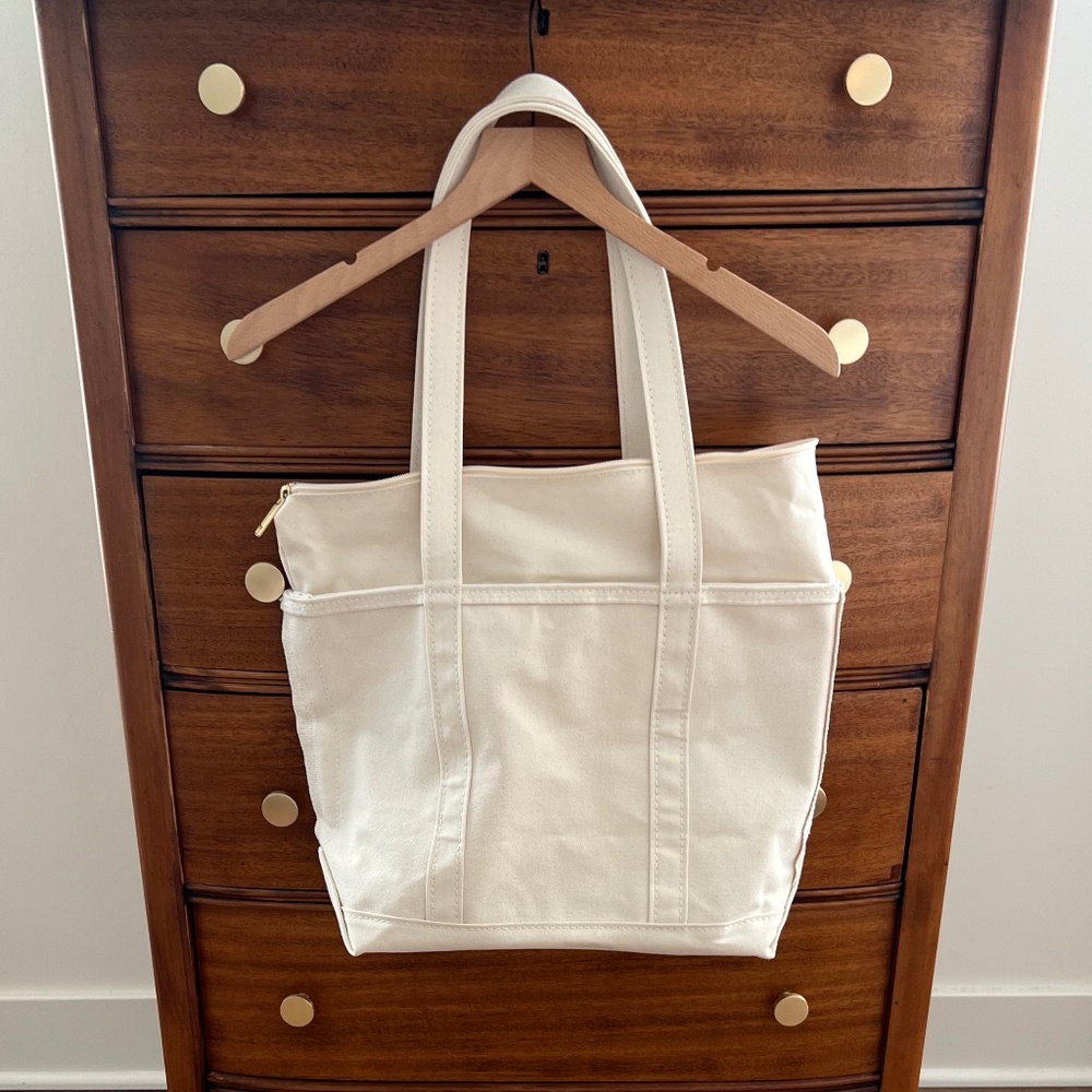 LLBean Boat and Tote M w/zipper “A” - Picture 2 of 7